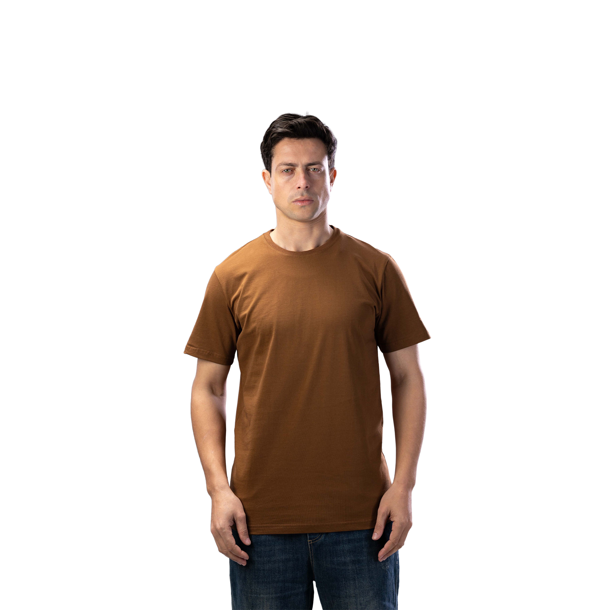 brown Basic T-Shirt