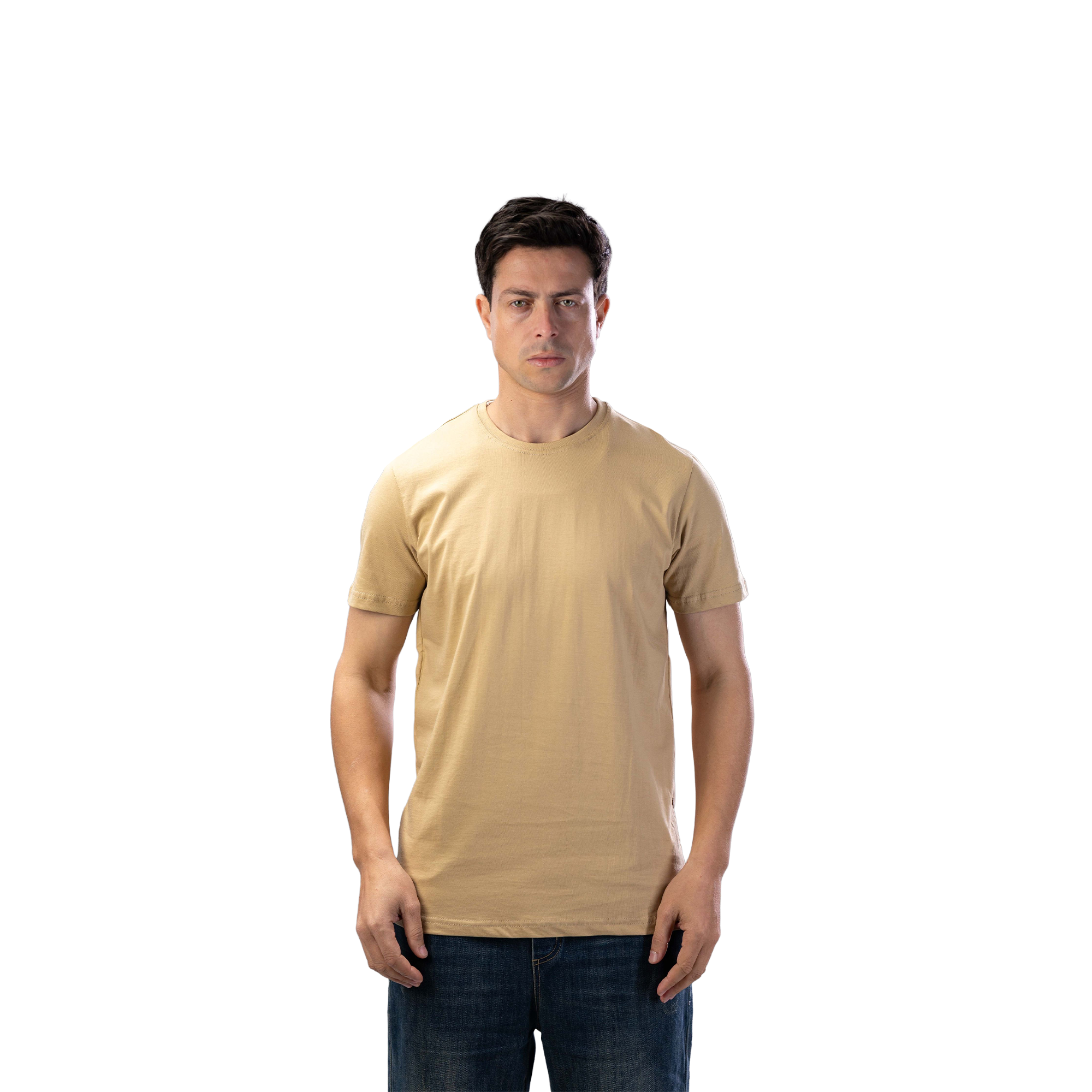 beige Basic T-Shirt