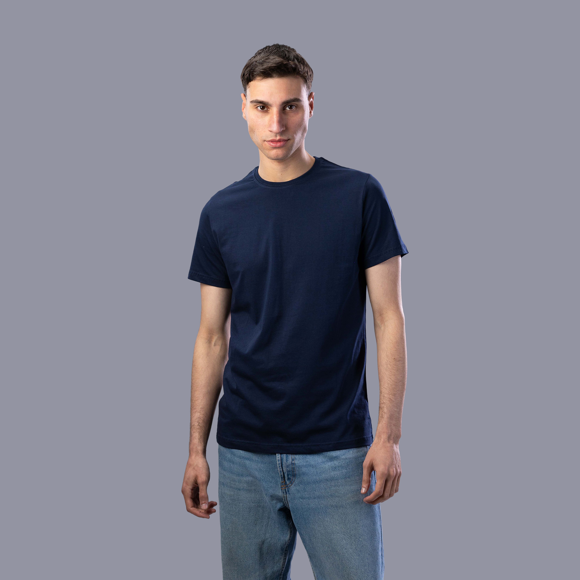 4 (8) navy blue Basic T-Shirt