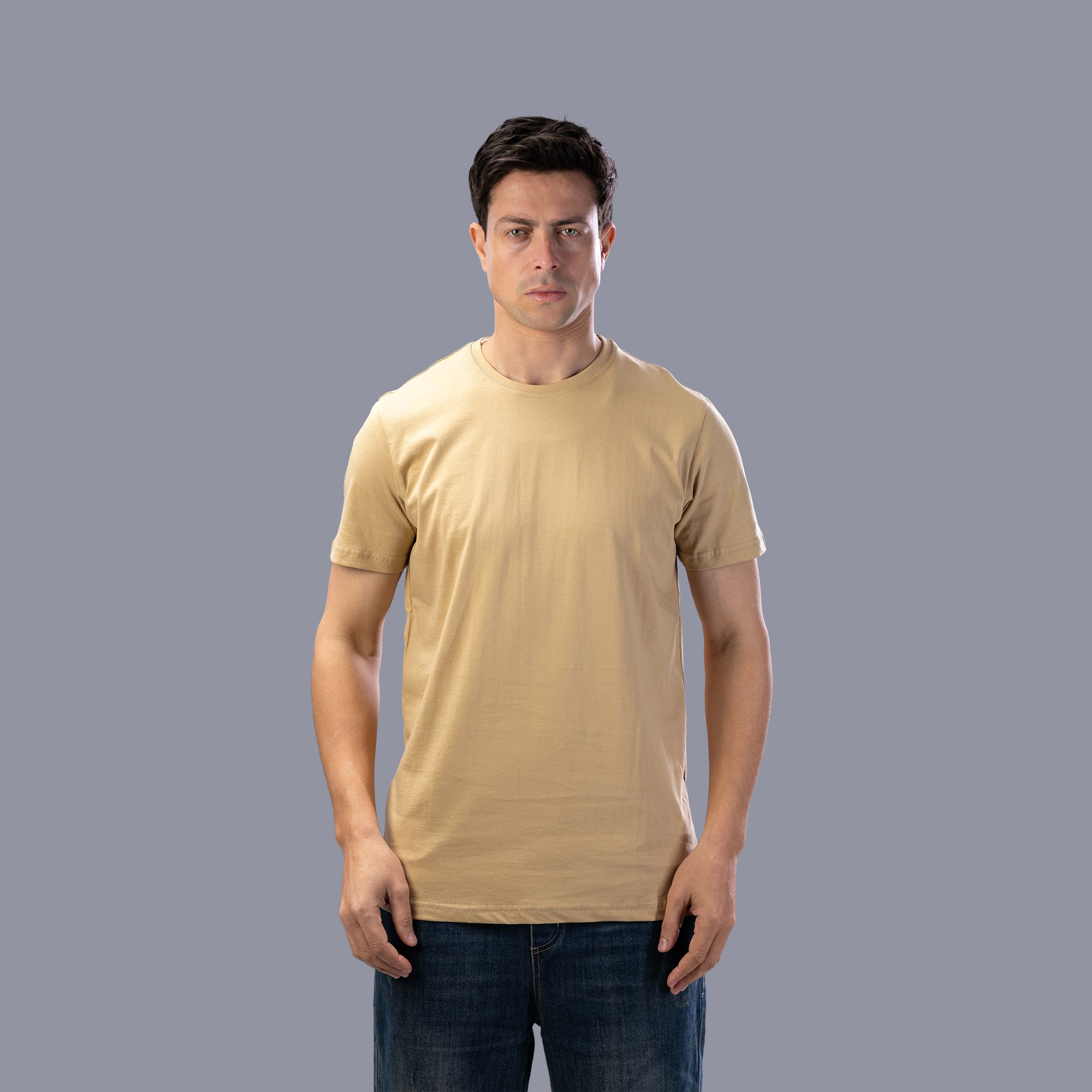 7 (2) beige Basic T-Shirt